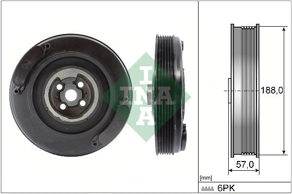 WILMINK GROUP Ременный шкив, коленчатый вал WG1254330